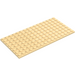 LEGO Tan Plate 8 x 16 (92438)