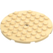 LEGO Beige Plate 8 x 8 Rund Sirkel (74611)