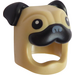 LEGO Zandbruin Pug Hond Costume Hoofddeksel (73662)