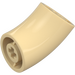 LEGO Beige Pyöreä Palikka jossa Elbow (Lyhyempi) (1986 / 65473)