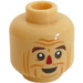 LEGO Tan Scarecrow Minifigure Head (Recessed Solid Stud) (3626 / 49379)