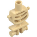 LEGO Tan Skeleton Torso with Rounded Ribs with Thin Shoulder Pins (6260)