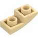 LEGO Tan Slope 1 x 2 Curved Inverted (24201)