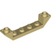 LEGO Tan Slope 1 x 6 (45°) Double Inverted with Open Center (52501)
