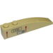 LEGO Tan Slope 1 x 6 Curved with Pilot/Navigator Call Signs and Hatch Open Arrows Sticker (41762)