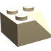 LEGO Zandbruin Helling 2 x 2 (45°) met Dubbele Concave (Ruw oppervlak) (3046 / 4723)