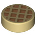LEGO bronzer Tuile 1 x 1 Rond avec Waffle Deoration (56976 / 98138)