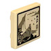 LEGO Tan Tile 2 x 2 Inverted with Picture  of Cliffs and KWS (Ninjago Language) Sticker (11203)