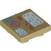 LEGO bronzer Tuile 2 x 2 Inversé avec Shipping Boîte avec Postage Stamp et Address Labels (11203 / 29881)