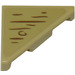 LEGO bronzer Tuile 2 x 2 Triangulaire avec brown lines Autocollant (35787)