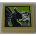 LEGO Tan Tile 2 x 2 with Dragon and Rosalyn Nightshade Sticker with Groove (3068)