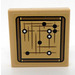 LEGO Tan Tile 2 x 2 with Game of Go Sticker with Groove (3068)