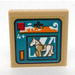 LEGO bronzer Tuile 2 x 2 avec Cheval Autocollant avec rainure (3068)