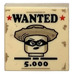 LEGO Tan Tile 2 x 2 with &#039;WANTED&#039;, &#039;5.000&#039; and Lego Masked Head with Hat with Groove (3068)
