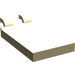 LEGO bronzer Tuile 2 x 3 avec Horizontal Clips (Clips en «U») (30350)
