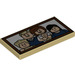 LEGO bronzer Tuile 2 x 4 avec Incredibles / Parr Family Portrait (38132 / 87079)