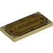LEGO Tan Tile 2 x 4 with Leviathan Badge (38995 / 78191)