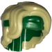 LEGO Beige Tousled Haar mit Green Bandana (69562)