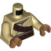 LEGO Beige Tusken Raider mit Kopf Spikes und Diagonal Gürtel Minifig Torso (973 / 76382)