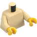 LEGO Tan Undecorated Torso with Tan Arms and Yellow Hands (76382 / 88585)