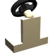 LEGO Zandbruin Voertuig Console met Zwart Stuur (3829 / 73081)