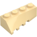 LEGO Beige Kiila 2 x 4 Sloped Oikein (43720)