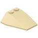 LEGO Tan Wedge 4 x 4 Triple without Stud Notches (6069)