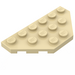 LEGO bronzer Coin assiette 3 x 6 avec 45º Coins (2419 / 43127)
