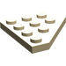 LEGO Zandbruin Wig Plaat 4 x 4 Vleugel Links (3936)