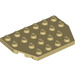 LEGO Tan Wedge Plate 4 x 6 without Corners (32059 / 88165)