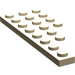 LEGO Zandbruin Wig Plaat 4 x 8 Vleugel Links met onderkant Stud Notch (3933)