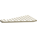 LEGO Zandbruin Wig Plaat 7 x 12 Vleugel Rechtsaf (3585)