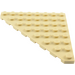 LEGO Zandbruin Wig Plaat 8 x 8 Hoek (30504)