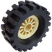 LEGO Tan Wheel Centre Spoked Small with Tire 30 x 10.5 with Ridges Inside