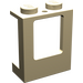 LEGO Zandbruin Venster Kader 1 x 2 x 2 met 2 gaten in Onderzijde (2377)