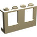 LEGO Zandbruin Venster Kader 1 x 4 x 2 met volle noppen (4863)
