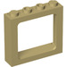 LEGO Tan Window Frame 1 x 4 x 3 (center studs hollow, outer studs solid) (6556)