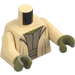 LEGO Tan Yoda with Olive Green Skin and Small Robe Creases Minifig Torso (973 / 76382)