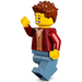 LEGO Teacher - Mørk rød Jakke Minifigur