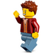 LEGO Teacher - Dark Rood Jacket minifiguur