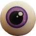 LEGO Technic Ball with Medium Lavender Iris and Black Pupil (18384)