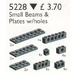 LEGO Technic Beams and Plates with Holes, Black 5228