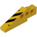 LEGO Technic Brick Wing 1 x 6 x 1.67 with Black and Yellow Danger Stripes Right Sticker (2744)