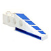 LEGO Technic Brick Wing 1 x 6 x 1.67 with Blue Stripes Left Sticker (2744)