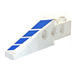 LEGO Technic Steen Vleugel 1 x 6 x 1.67 met Blauw Strepen Rechts Sticker (2744)