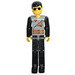 LEGO Technic Figure Noir Jambes, Light grise Haut avec 2 Brown Belts, Noir Bras Figure technique
