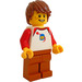 LEGO Teenager mit Weiß Classic Weltraum oben Minifigur