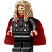 LEGO Thor s Černá Oblek a Dlouhé vlasy Minifigurka