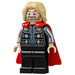 LEGO Thor with Black Suit and Rubber Cape Minifigure