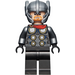 LEGO Thor met Pearl Dark Grijs Pak en Helm Minifiguur